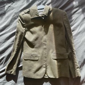 EVAN PICONE OLIVE GREEN BLAZER JACKET